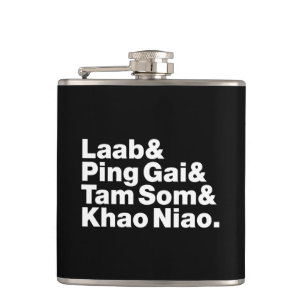 Laotian Street Food Hip Flask