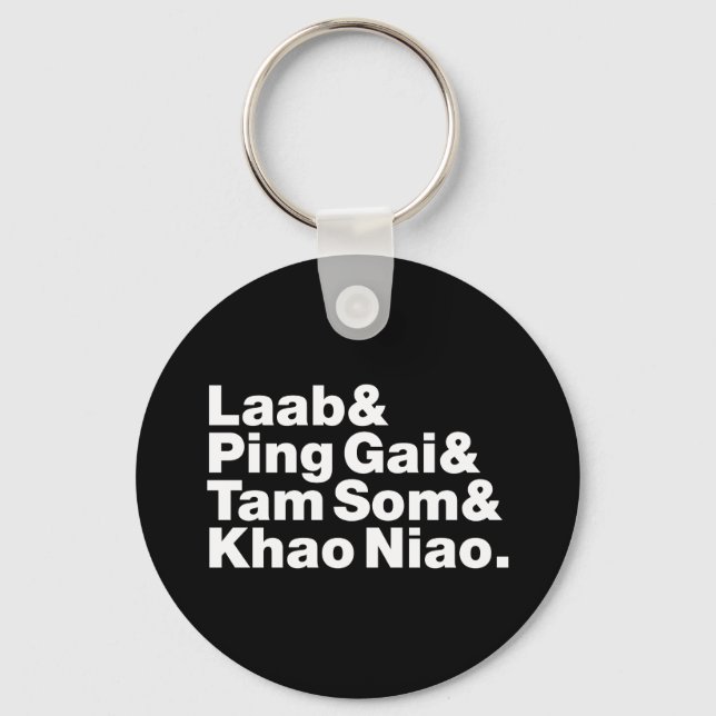 Laotian Street Food Key Ring (Front)