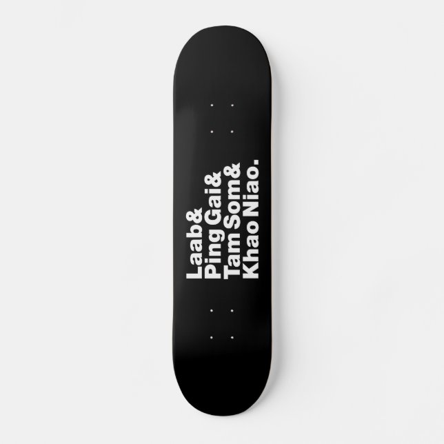 Laotian Street Food Skateboard (Front)