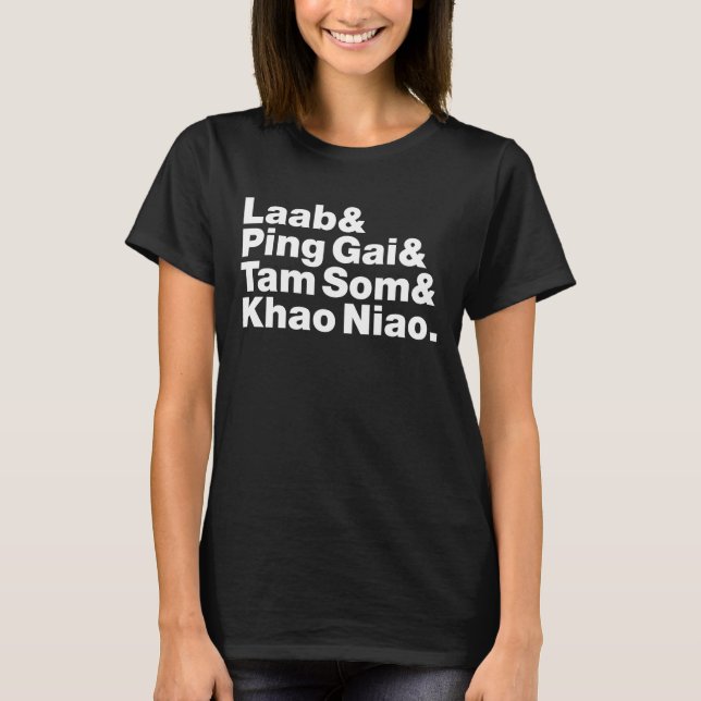 Laotian Street Food T-Shirt (Front)