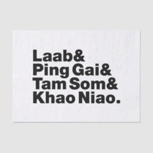 Laotian Street Food Tissue Paper