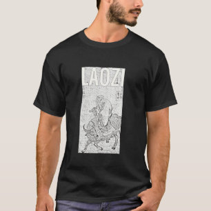Laozi on Ox Lao Tzu Tao Te Ching Taoism Chinese T-Shirt
