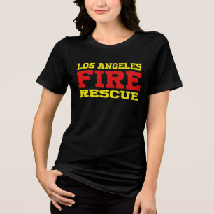 LAPD fire rescue Tri-Blend Shirt