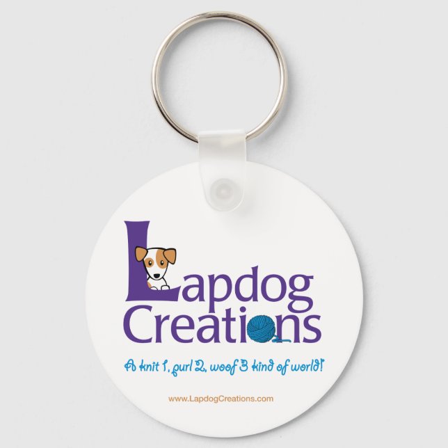 Lapdog Creations keychain (Front)