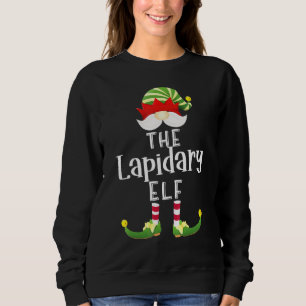 Lapidary Elf Group Christmas Pajama Party Sweatshirt