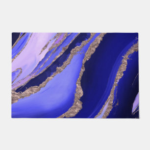 Lapis Blue and Lavender Flow Doormat