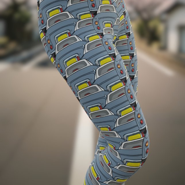 Lapis Grey Figaro Car Pattern Figarations Leggings (Fun figgy leggings for the lapis grey figaro owner. You'll not see another pair like these!)