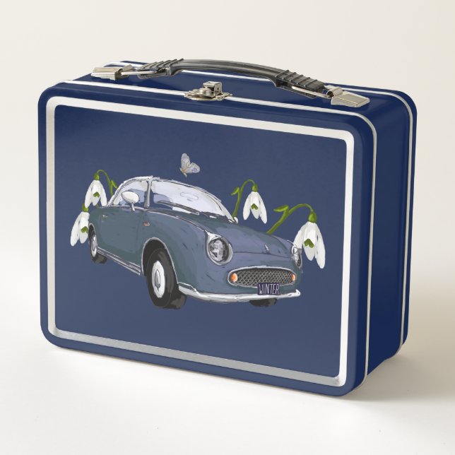 Lapis Grey Figaro lunch box (Front)