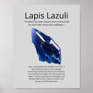 Lapis Lazuli Crystal Meaning Poster