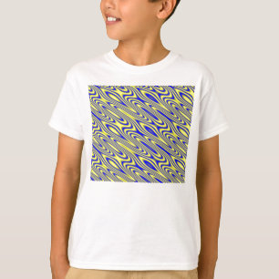 Lapis Lazuli Swirlies Abstract Pattern T Shirt