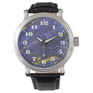Lapis Lazuli with Numbers Watch