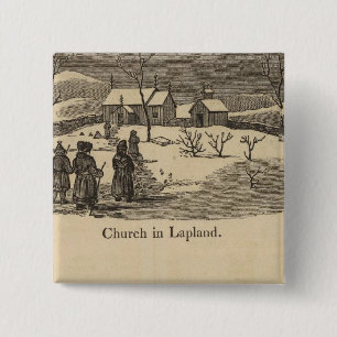 Lapland church, Palace St Petersburgh 15 Cm Square Badge
