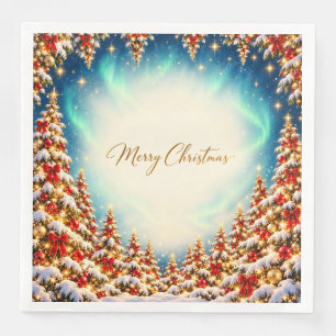 Lapland Enchanted Christmas Forest Dinner Napkin