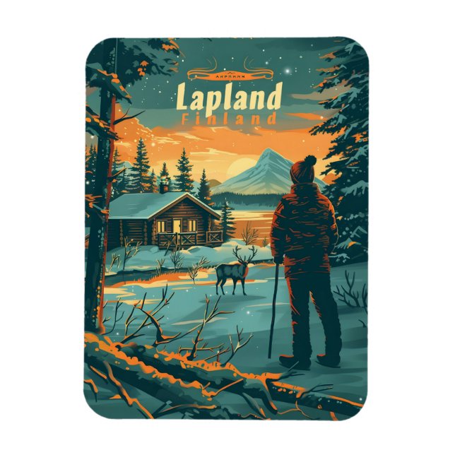 Lapland Finland Magnet (Vertical)