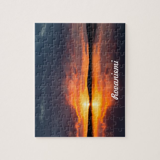 Lapland Sunset Jigsaw Puzzle (Vertical)