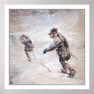 Laplanders in a Snowstorm Poster