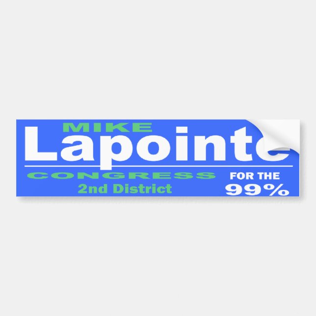 Lapointe For Congress 2014 Campaign Bumper Sticker (Front)