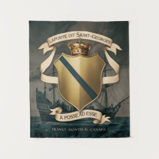 Laporte dit Saint Georges Coat of Arms 1 Tapestry