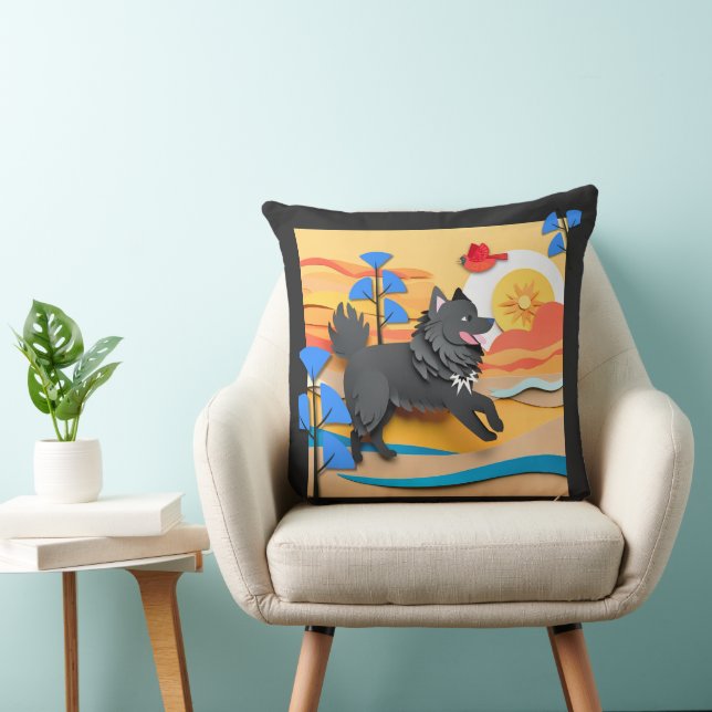 LAPPY GO LUCKY  Lapphund  Cushion (Chair)
