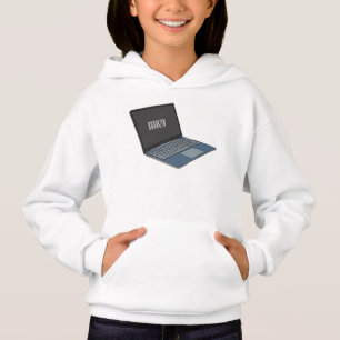 Laptop cartoon illustration