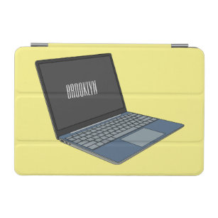 Laptop cartoon illustration  iPad mini cover
