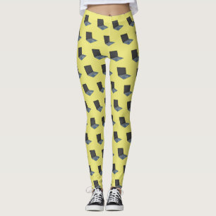 Laptop cartoon illustration leggings