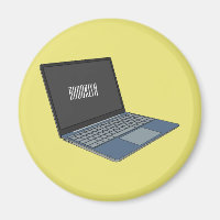 Laptop cartoon illustration 