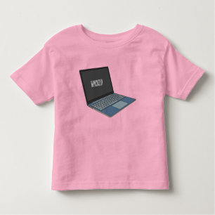 Laptop cartoon illustration  toddler T-Shirt