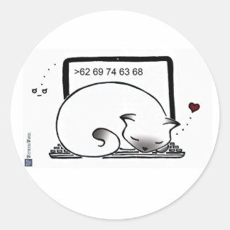 Laptop Cat Bed Stickers (Blue Point Siamese)