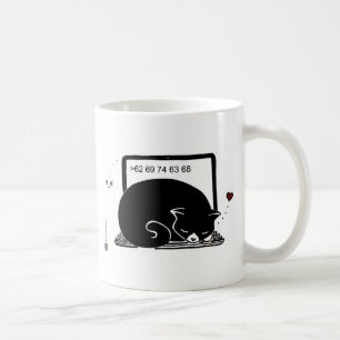 Laptop Cat Bed (Tuxedo - Black&White) Coffee Mug
