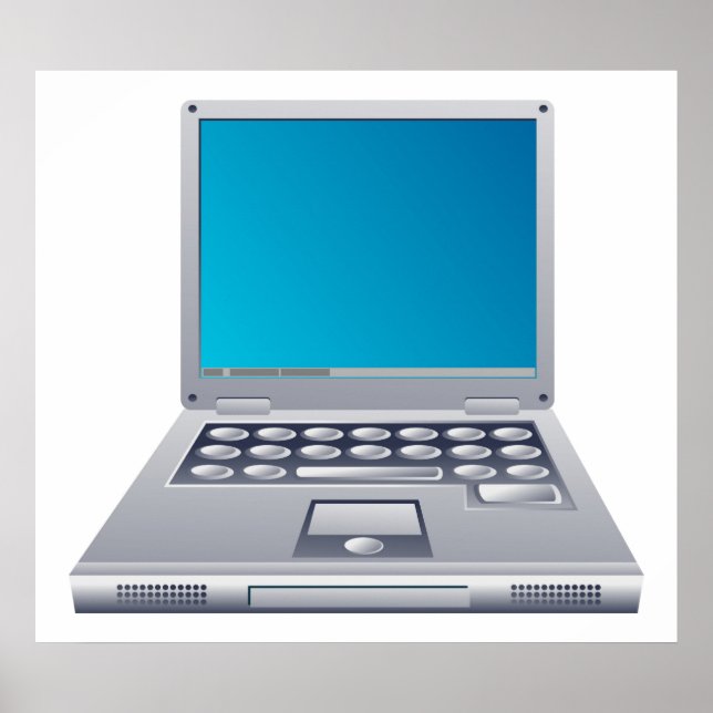 Laptop Computer Poster (Front)