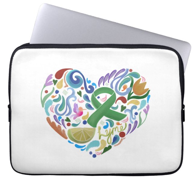 Laptop Computer Sleeve, "Lyme Disease" gift  Lapto Sleeve (Front)