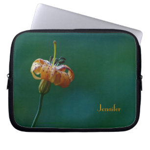 Laptop Computer Sleeve Yellow Lily