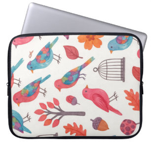 Laptop Cover Birds and Flowers DESING
