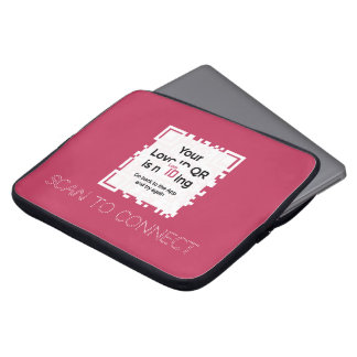 Laptop cover - RED - QR - GLAM Collection