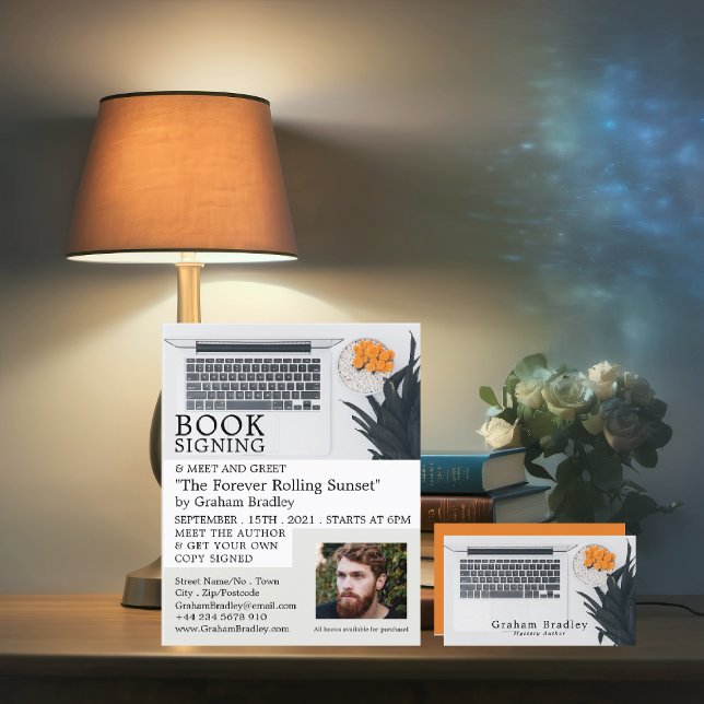 Laptop Display, Writers Business Card (Creator Uploaded)