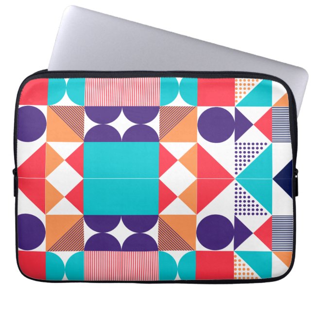 Laptop geometric pattern  sleeve (Front)
