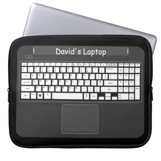 Laptop graphic with white keys sleeve (Front)