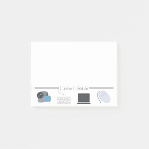 Laptop Lifestyle Emojis Post-it Notes