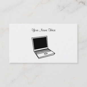Laptop PC, Your Name Here Business Card