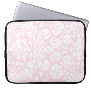 Laptop Pink Damask Pattern Laptop Sleeve