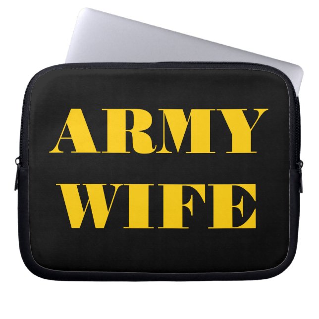 Laptop Sleeve Army Wife (Front)