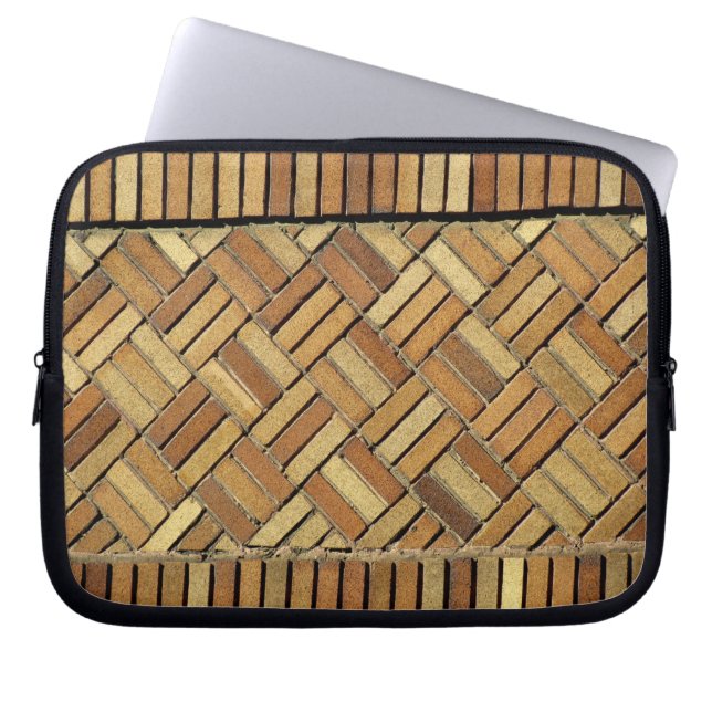 Laptop Sleeve - Basket Weave Brick (Front)