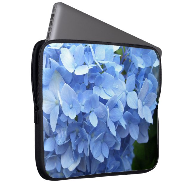 Laptop Sleeve - Blue Hydrangea (Front Right)