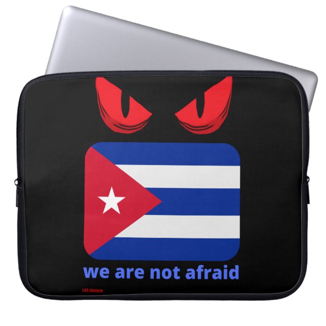 laptop sleeve  "CUBA" (Front)