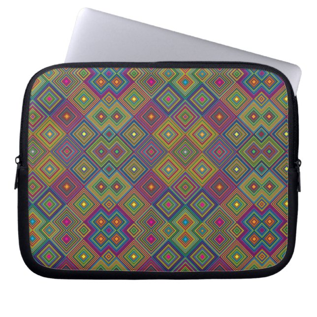 Laptop sleeve featuring a colourful (Front)
