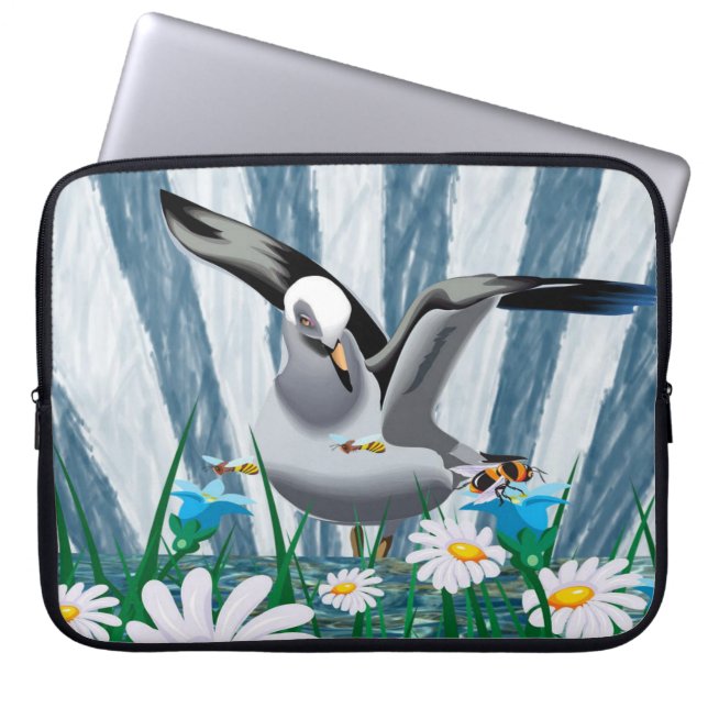 Laptop Sleeve Floral Bird (Front)