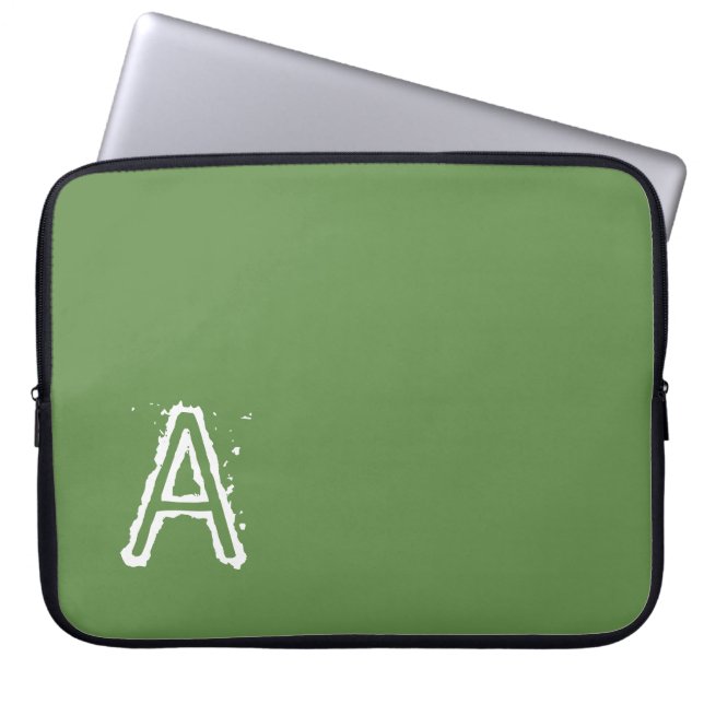 Laptop Sleeve Green (Front)
