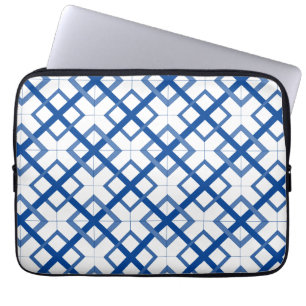 Laptop Sleeve - Lattice Pattern Blue Default