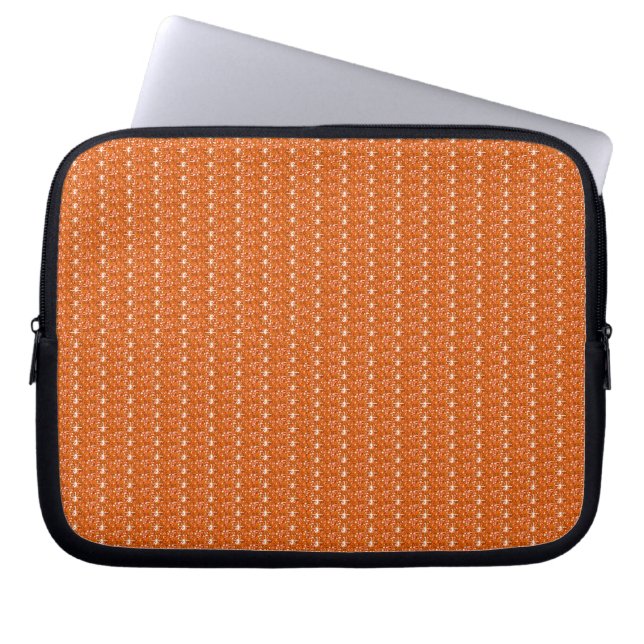 Laptop Sleeve Orange Glitter (Front)